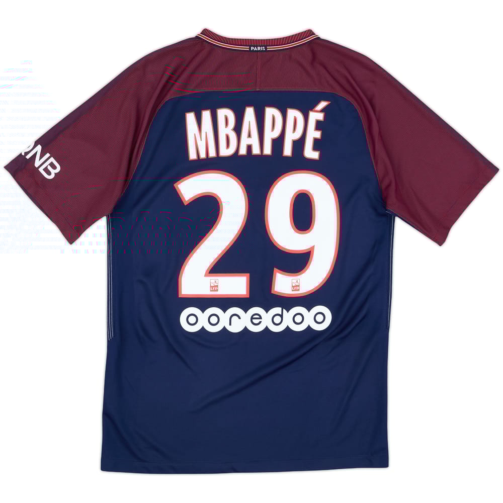 2017-18 Paris Saint-Germain Home Shirt Mbappe #29 - 8/10 - (S)