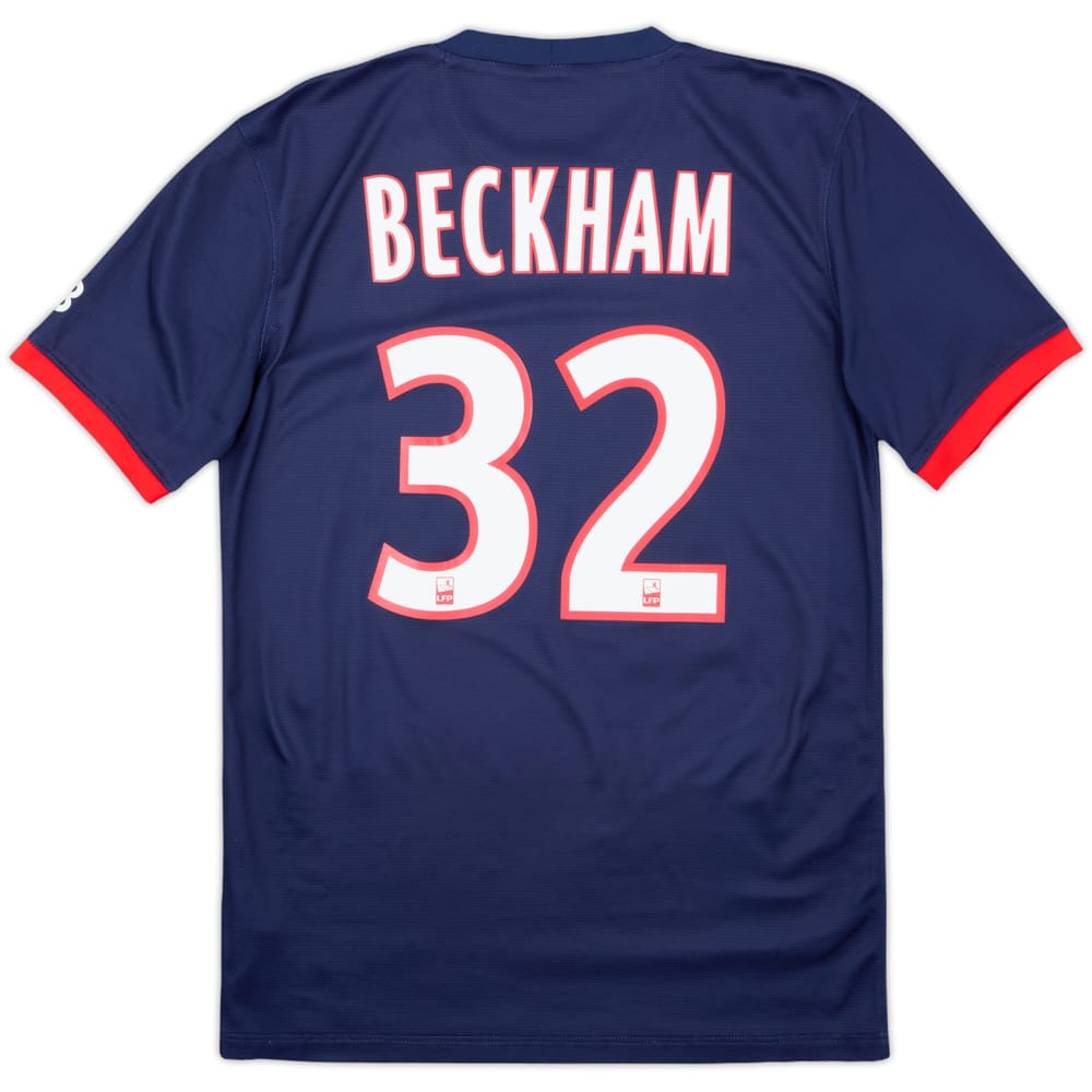 2013-14 Paris Saint-Germain Home Shirt Beckham #32 - 8/10 - (S)