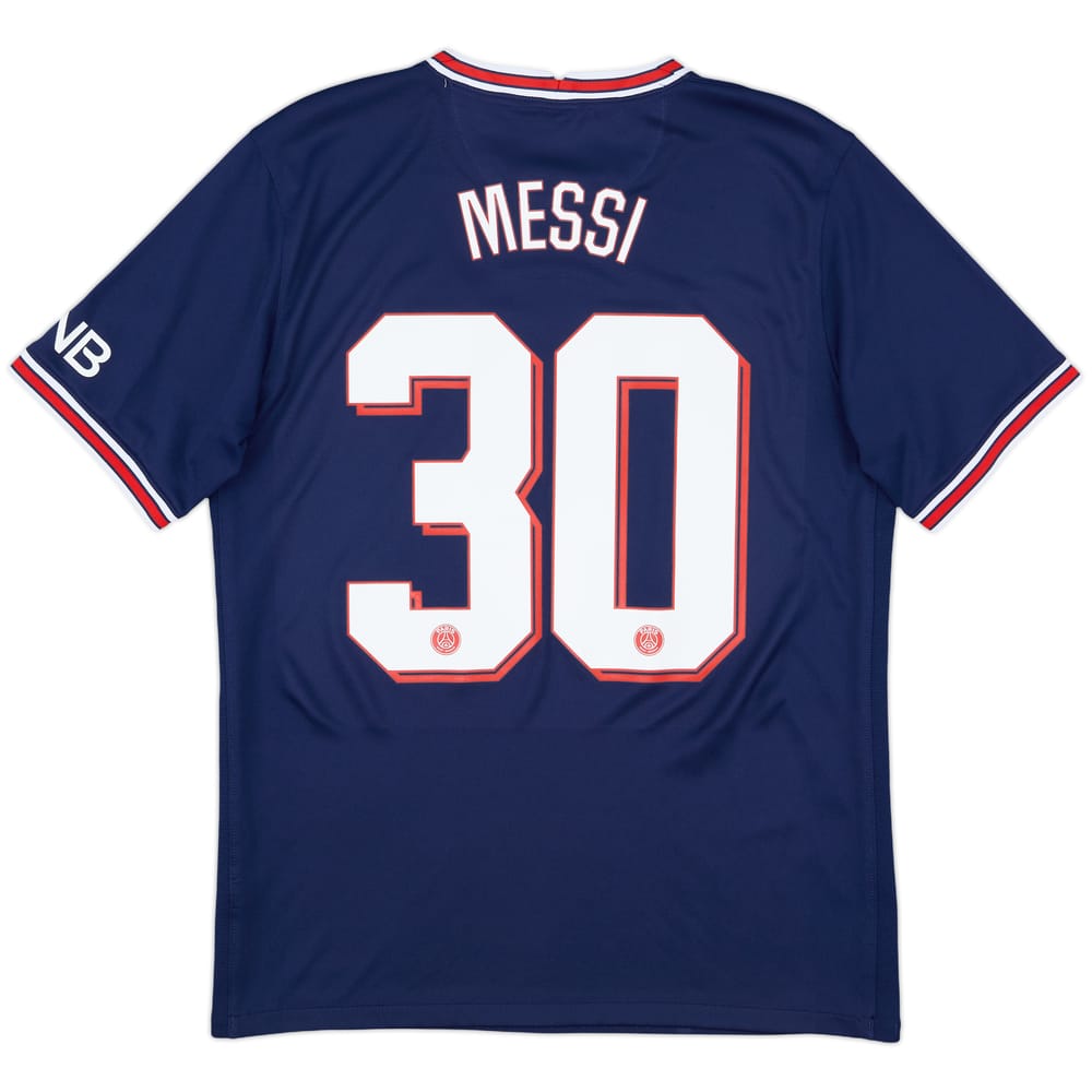 2021-22 Paris Saint-Germain Home Shirt Messi #30 - 10/10 - (M)