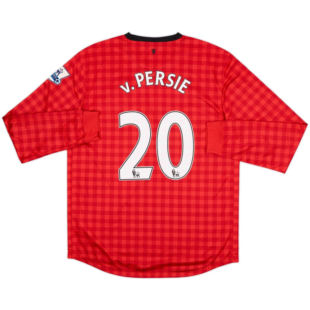 2012-13 Manchester United Home L/S Shirt v.Persie #20 - 7/10 - (L)