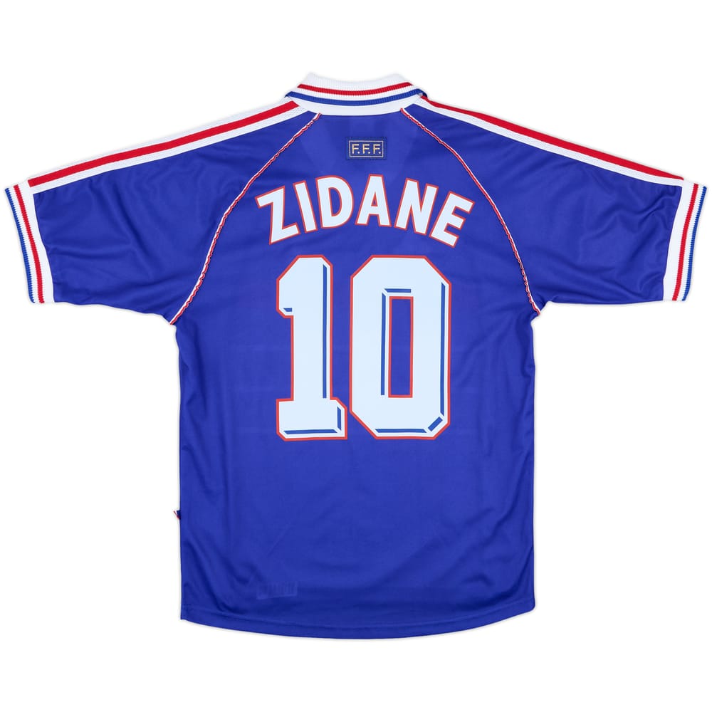 1998-00 France Home Shirt Zidane #10 - 10/10 - (S)