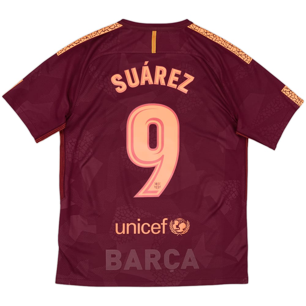 2017-18 Barcelona Third Shirt Suarez #9 - 8/10 - (M)