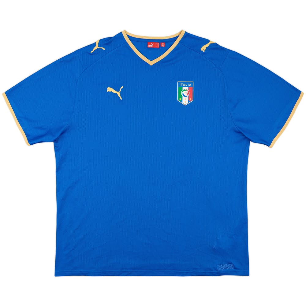 2007-08 Italy Basic Home Shirt - 9/10 - (XXL)