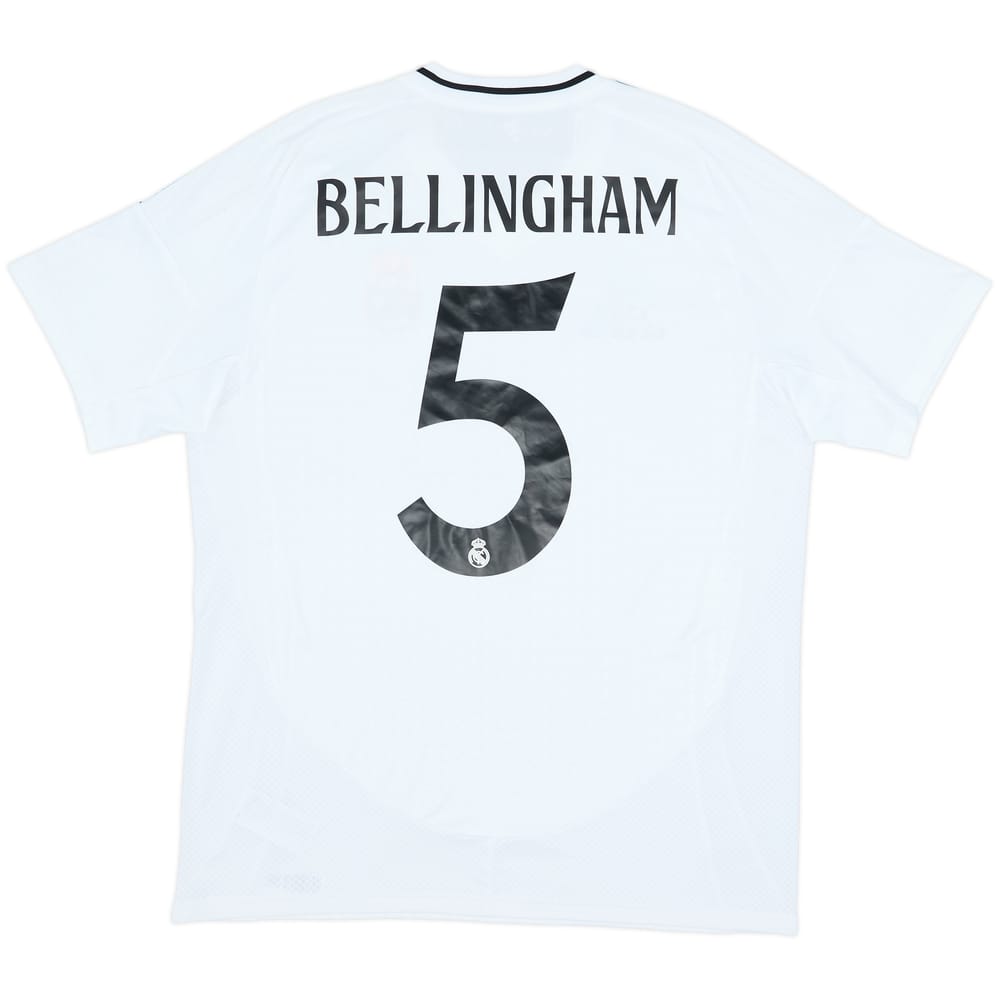 2024-25 Real Madrid Home Shirt Bellingham #5 (L)