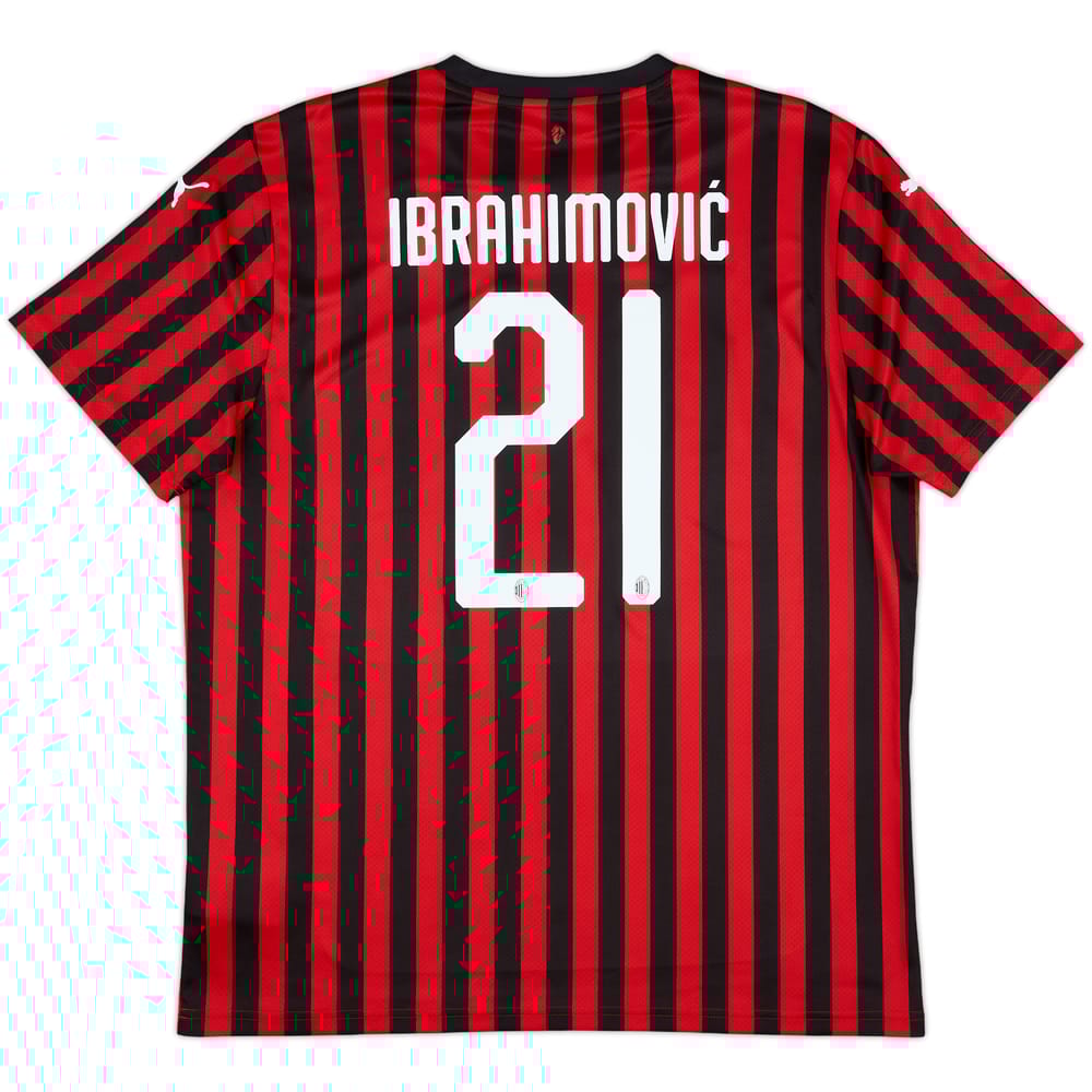 2019-20 AC Milan Home Shirt Ibrahimovic #21 - 10/10 - (XL)