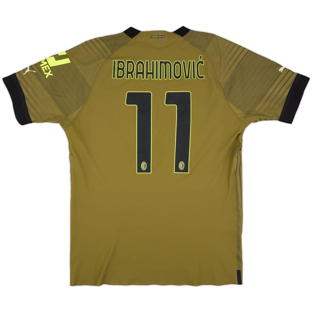 2022-23 AC MIlan Authentic Third Shirt Ibrahimovic #11 - 10/10 - (XL)