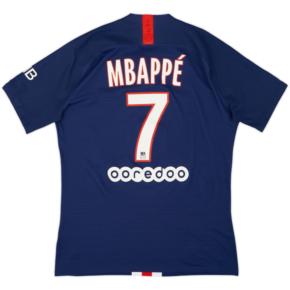 2019-20 Paris Saint-Germain Authentic Home Shirt Mbappe #7 - 6/10 - (L)