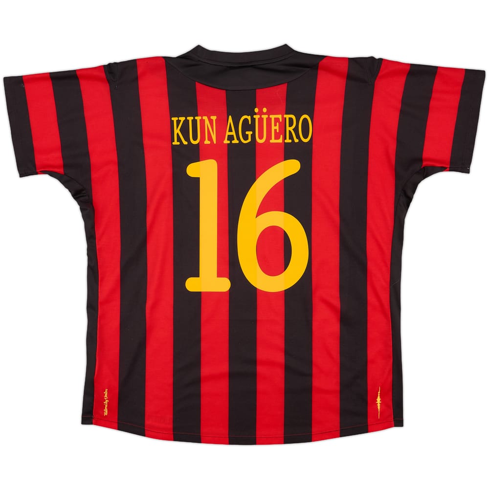 2011-12 Manchester City Away Shirt Kun Aguero #16 - 9/10 - (XL)