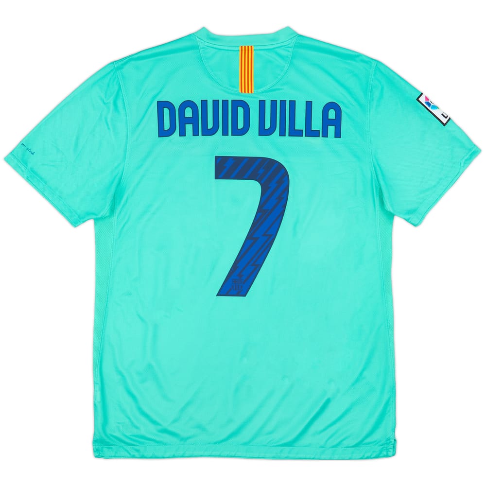 2010-11 Barcelona Away Shirt David Villa #7 - 8/10 - (L)