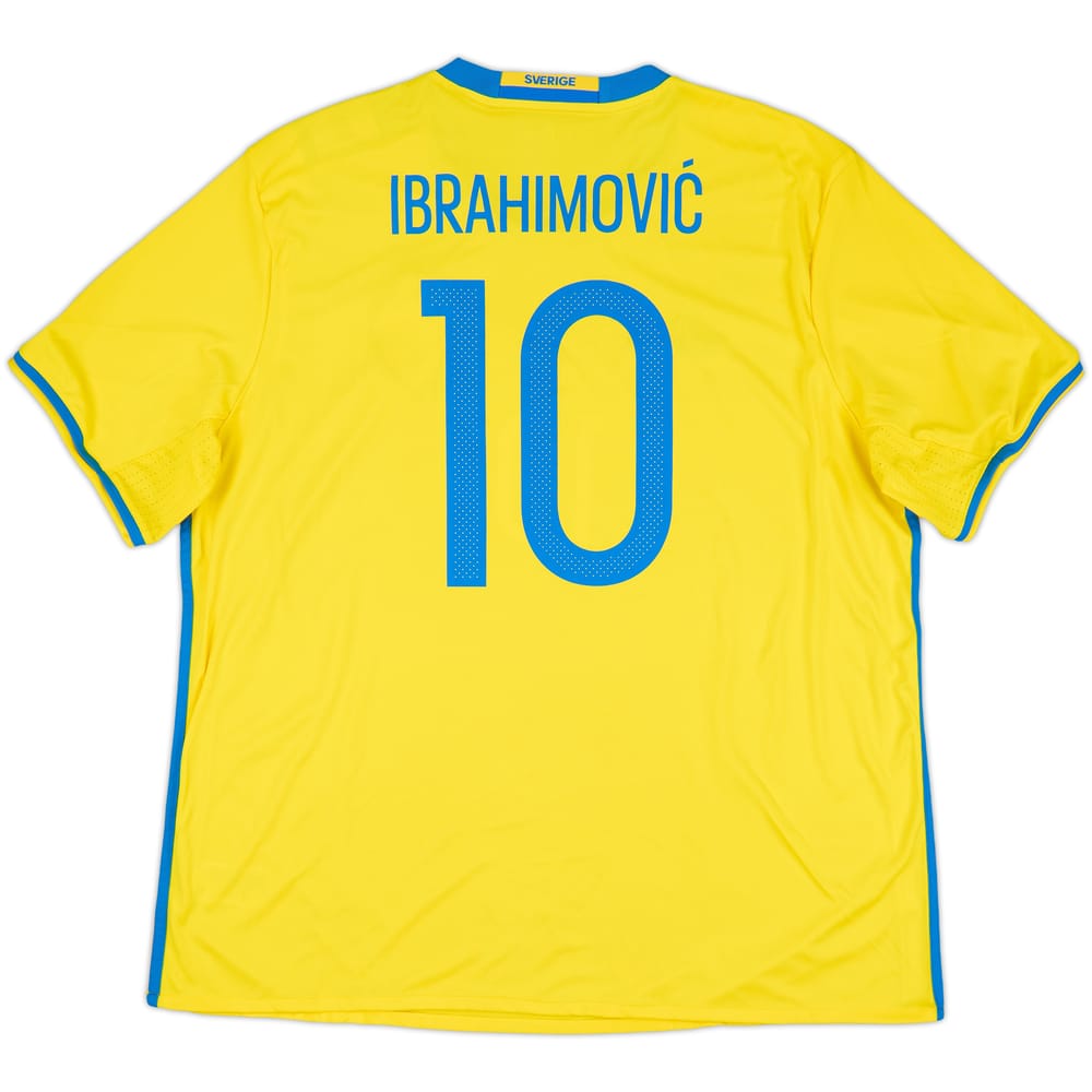 2016-17 Sweden Home Shirt Ibrahimovic #10 (XXL)