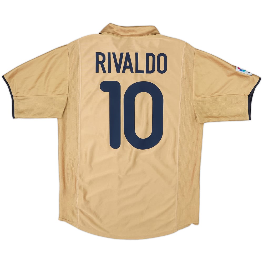 2001-03 Barcelona Away Shirt Rivaldo #10 - 7/10 - (L)