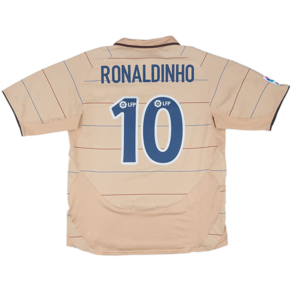 2003-05 Barcelona Away Shirt Ronaldinho #10 - 8/10 - (L)