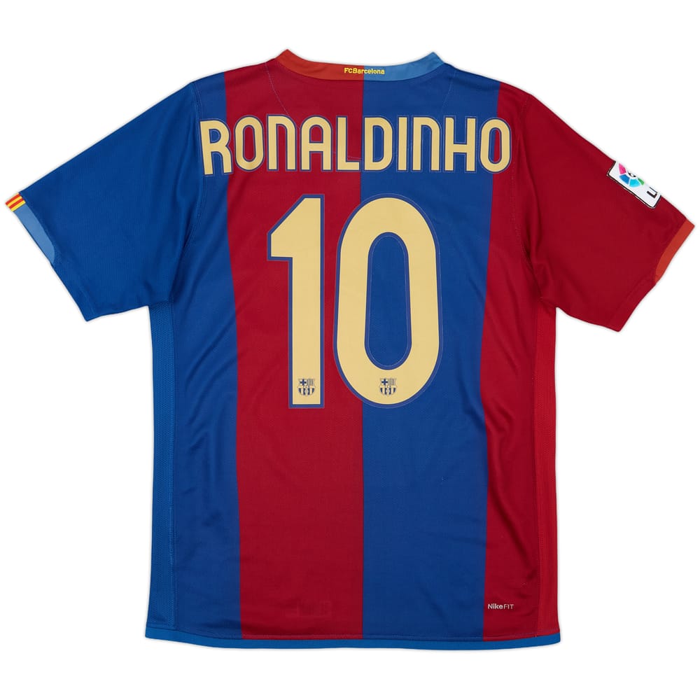 2006-07 Barcelona Home Shirt Ronaldinho #10 - 8/10 - (S)
