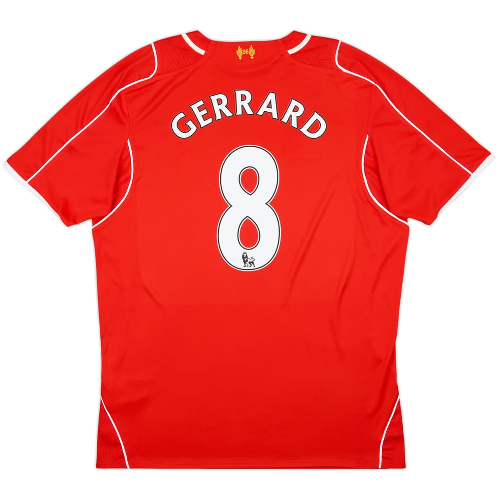2014-15 Liverpool Home Shirt Gerrard #8 - 6/10 - (XL)