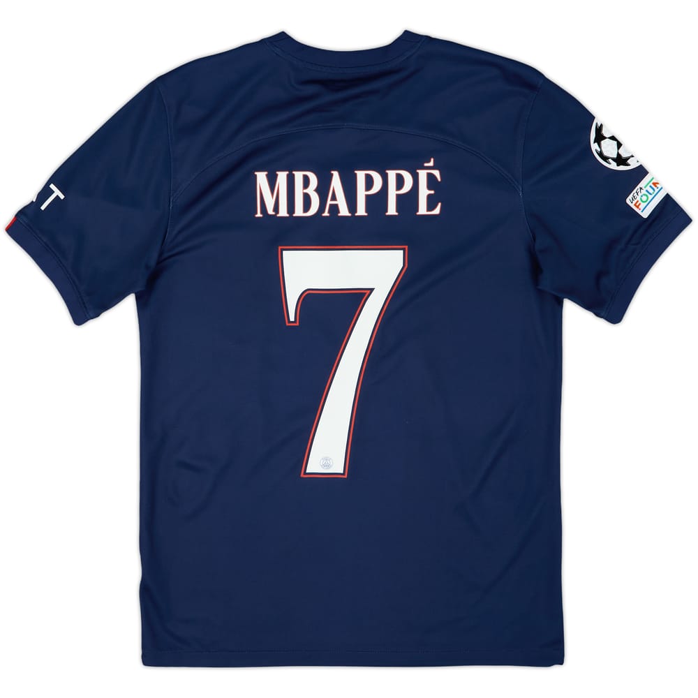 2022-23 Paris Saint-Germain Home Shirt Mbappe #7 - 9/10 - (S)