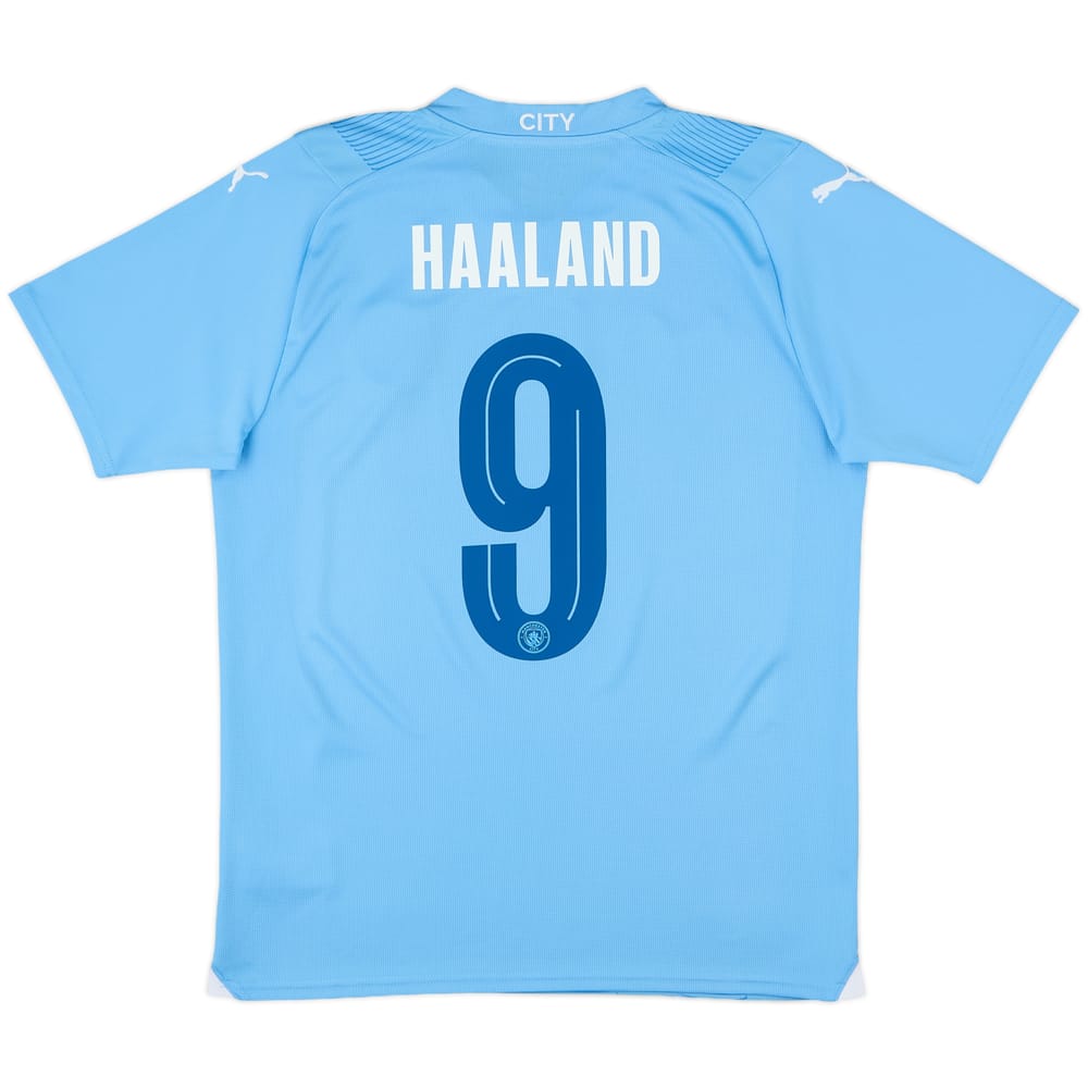 2023-24 Manchester City Home Shirt Haaland #9 - 10/10 - (M)