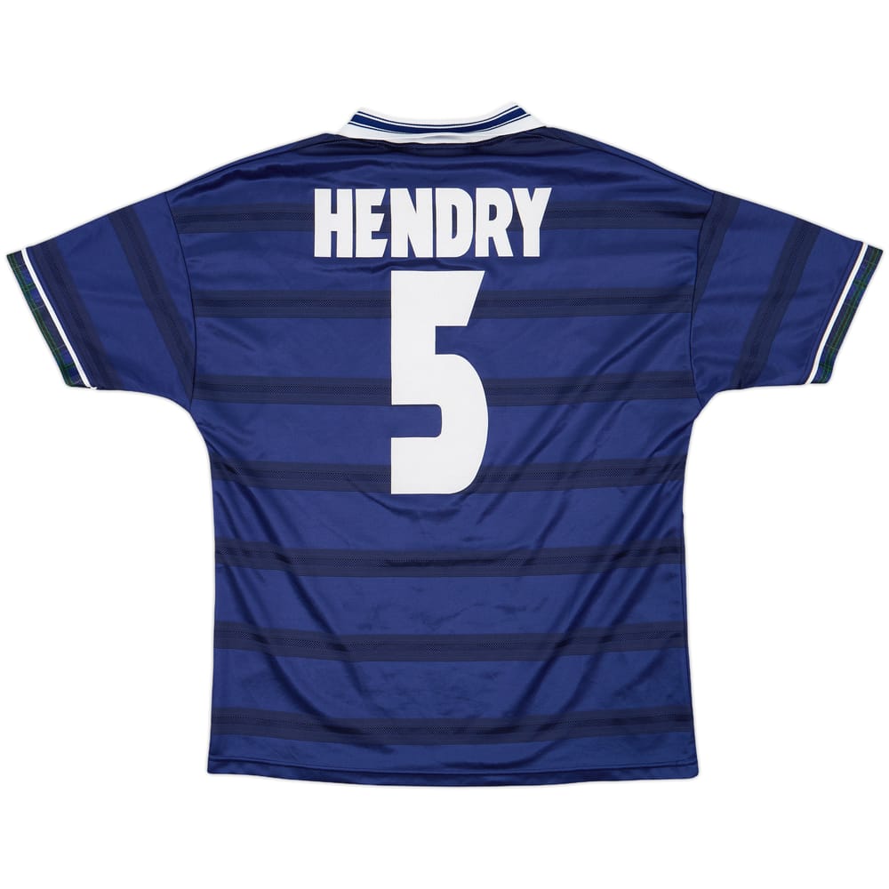 1998-00 Scotland Home Shirt Hendry #5 - 7/10 - (L)