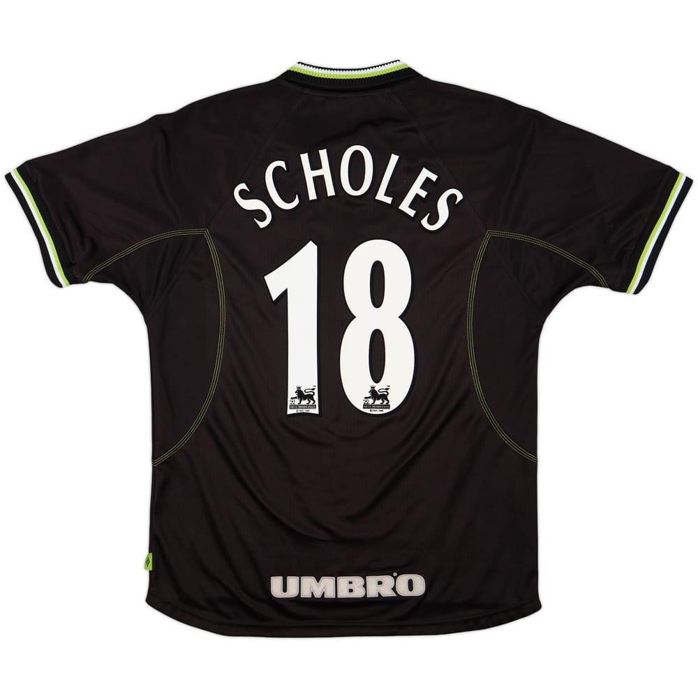 1998-99 Manchester United Third Shirt Scholes #18 - 7/10 - (L)