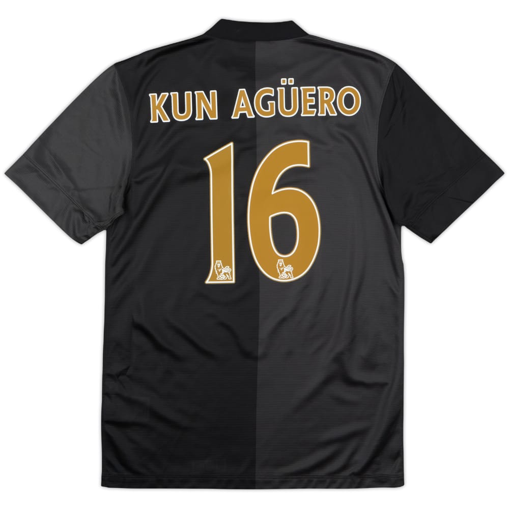 2013-14 Manchester City Away Shirt Kun Aguero #16 - 8/10 - (S)