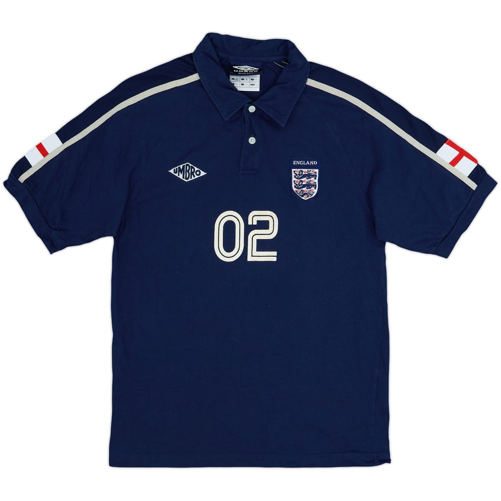 2002-04 England Umbro Polo Shirt #02 - 8/10 - (S)