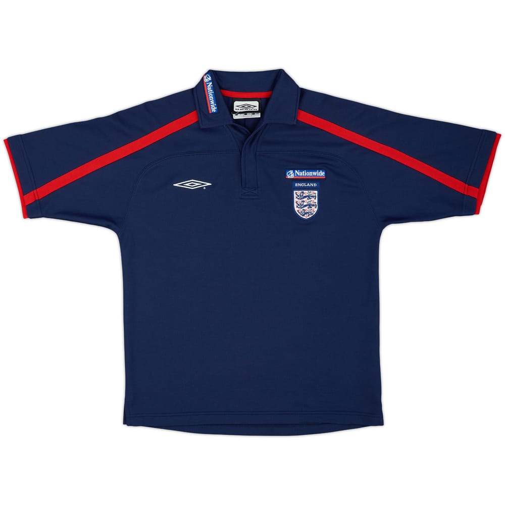 2000-02 England Umbro Polo Shirt - 7/10 - (S)