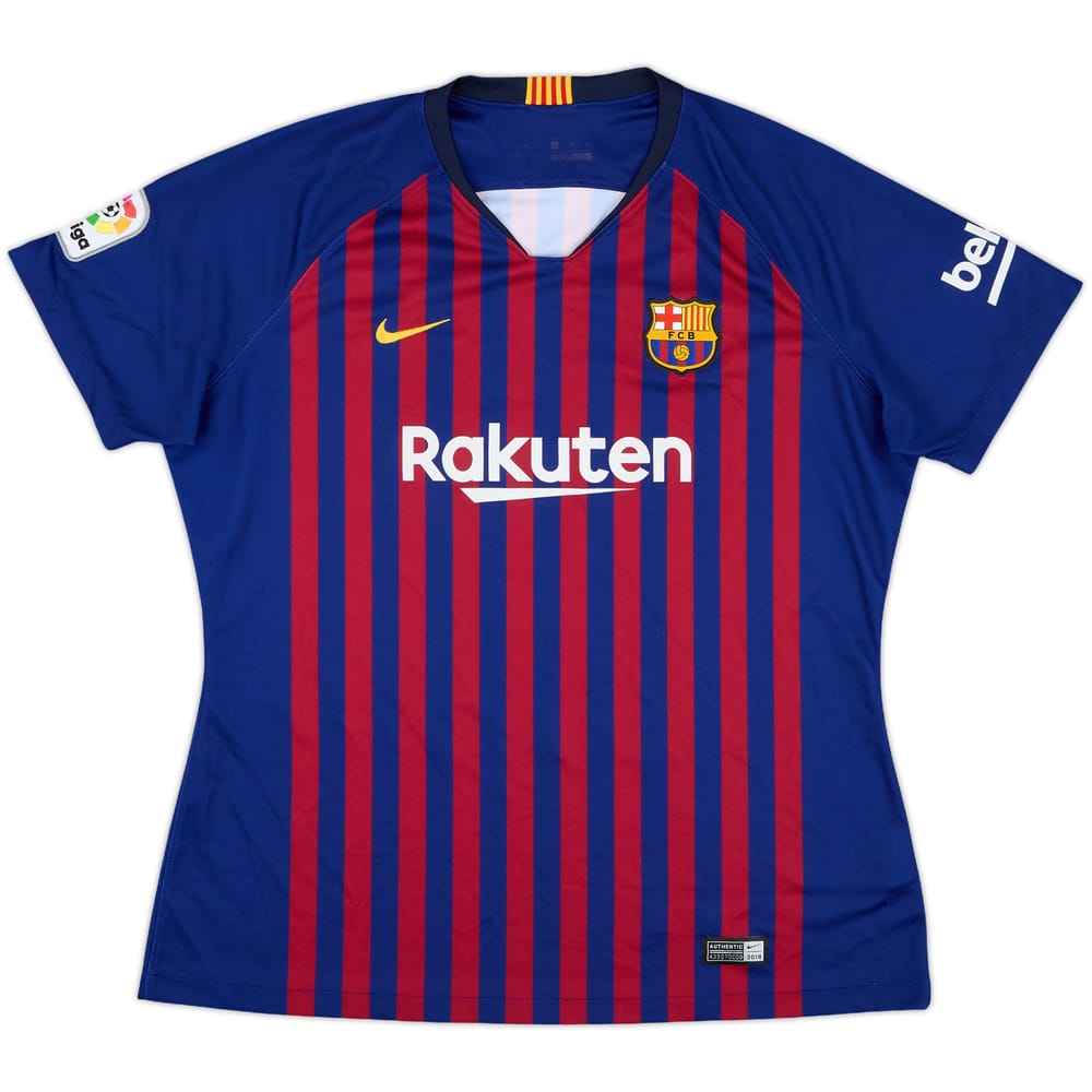 2018-19 Barcelona Home Shirt - 8/10 - (Women's XL)
