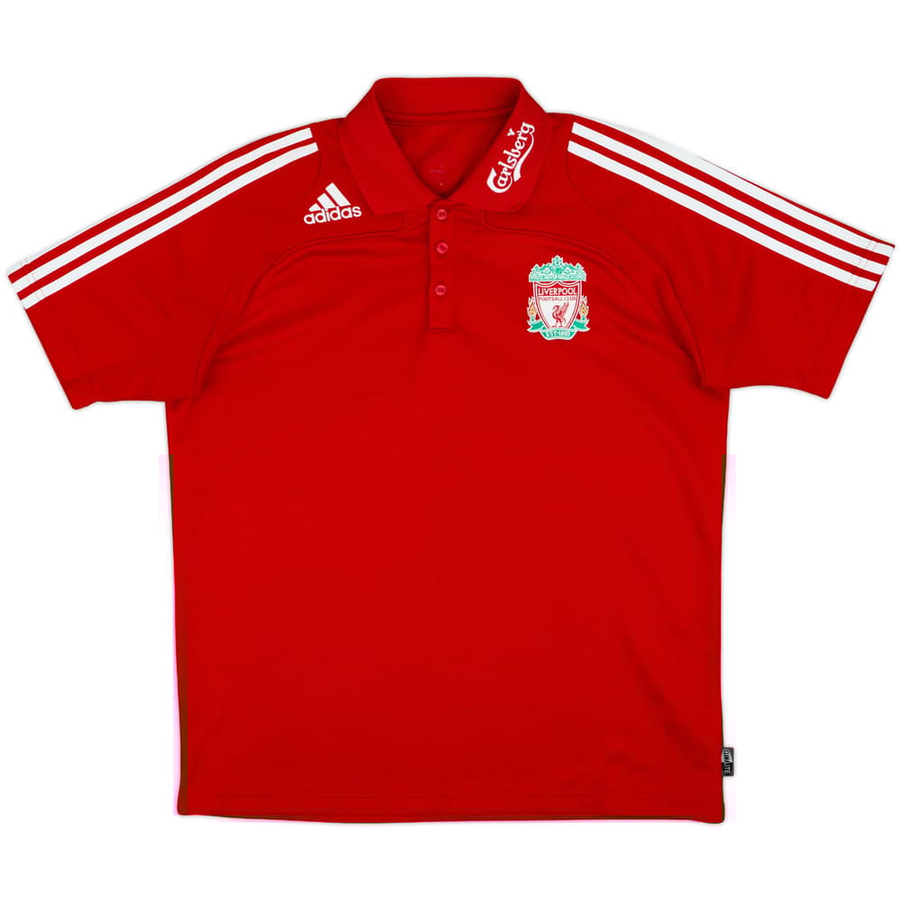 2008-09 Liverpool adidas Polo Shirt - 8/10 - (L)