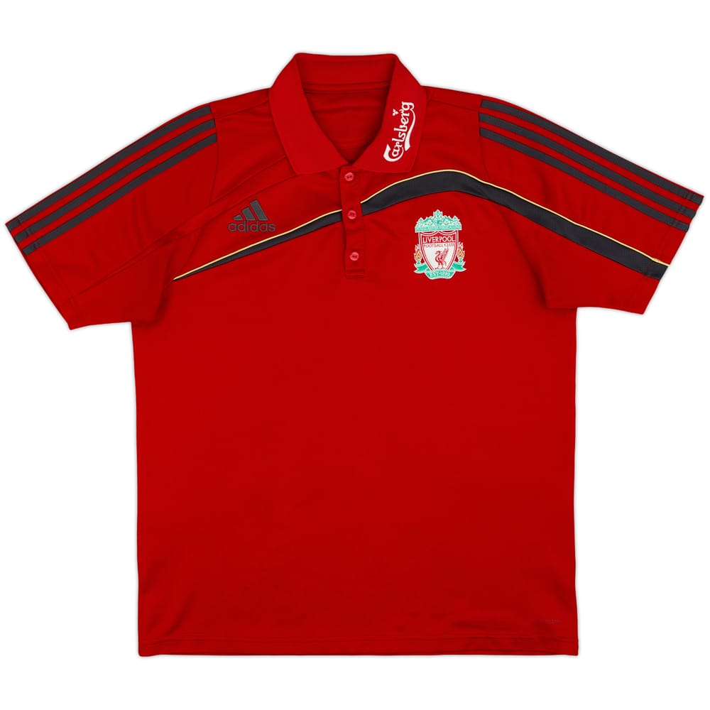 2009-10 Liverpool adidas Polo Shirt - 8/10 - (L)