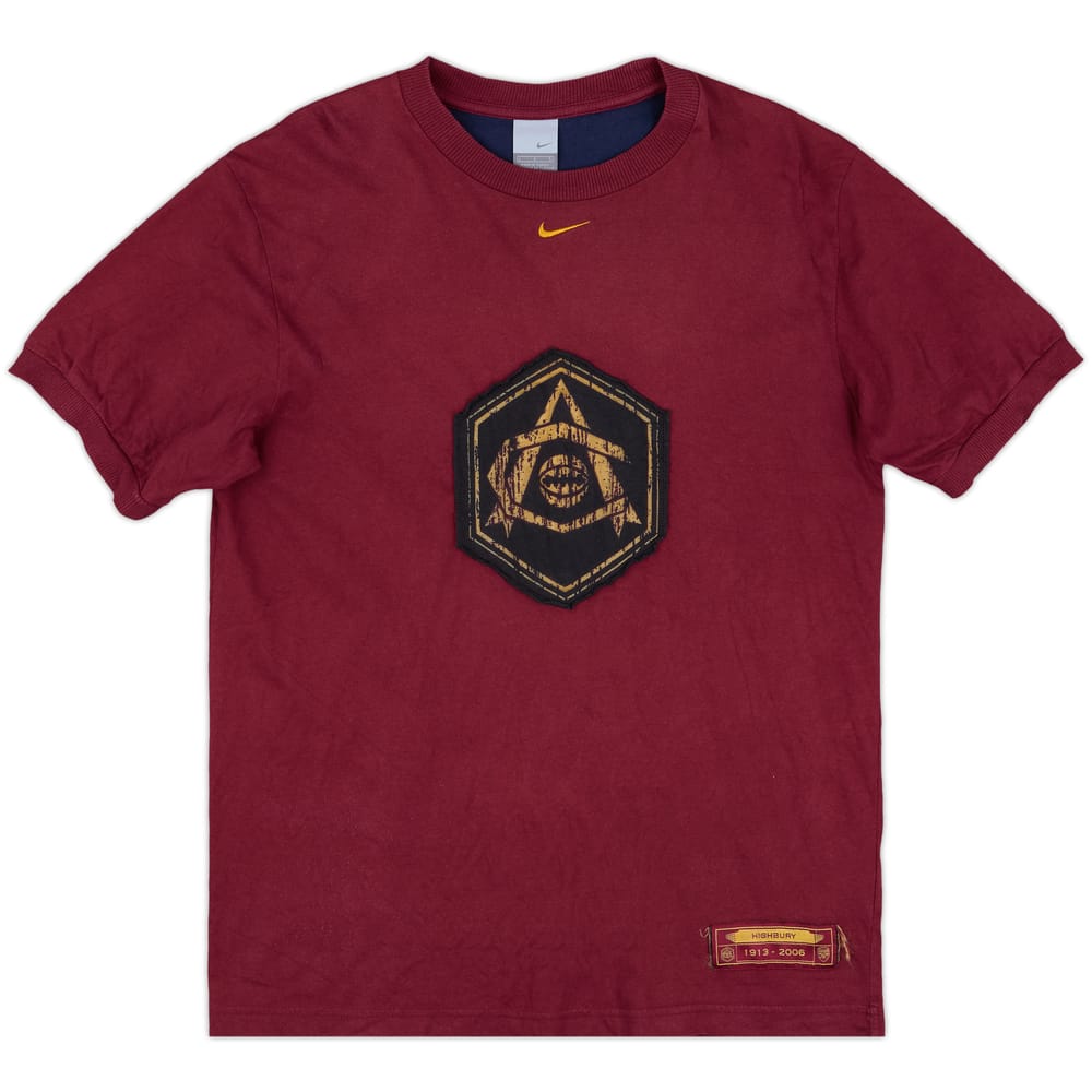 2005-06 Arsenal Nike Graphic Tee - 8/10 - (L)