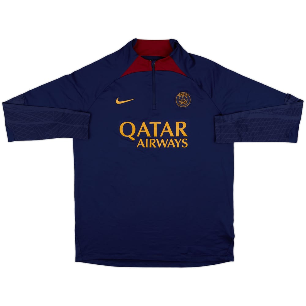 2023-24 Paris Saint-Germain Nike 1/4 Zip Drill Top - 9/10 - (L)
