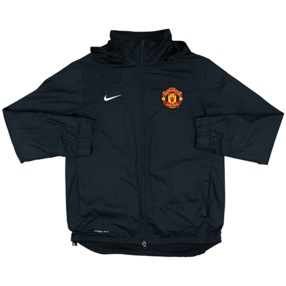 2011-12 Manchester United Nike Hooded Track Jacket - 8/10 - (M)