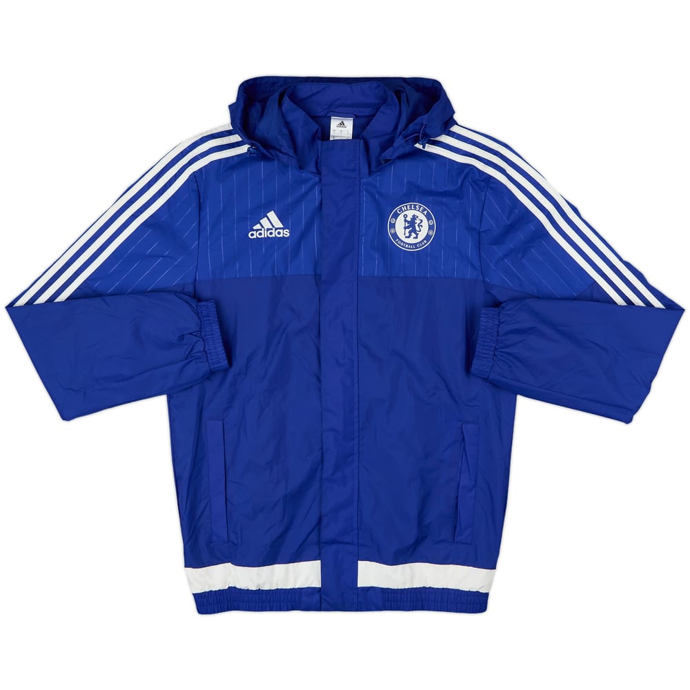 2015-16 Chelsea adidas Hooded Rain Jacket - 8/10 - (S)