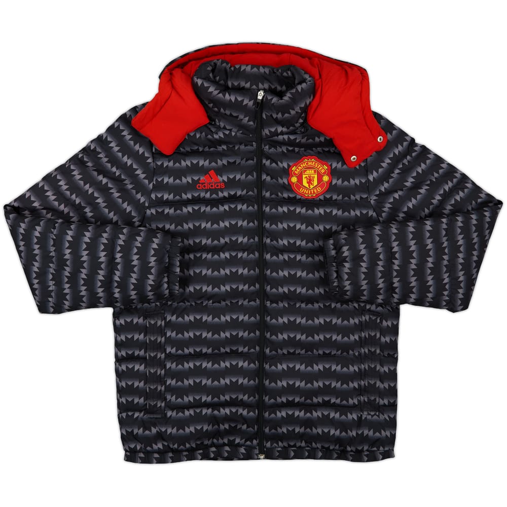 2015-16 Manchester United adidas Padded Bench Coat - 10/10 - (M)