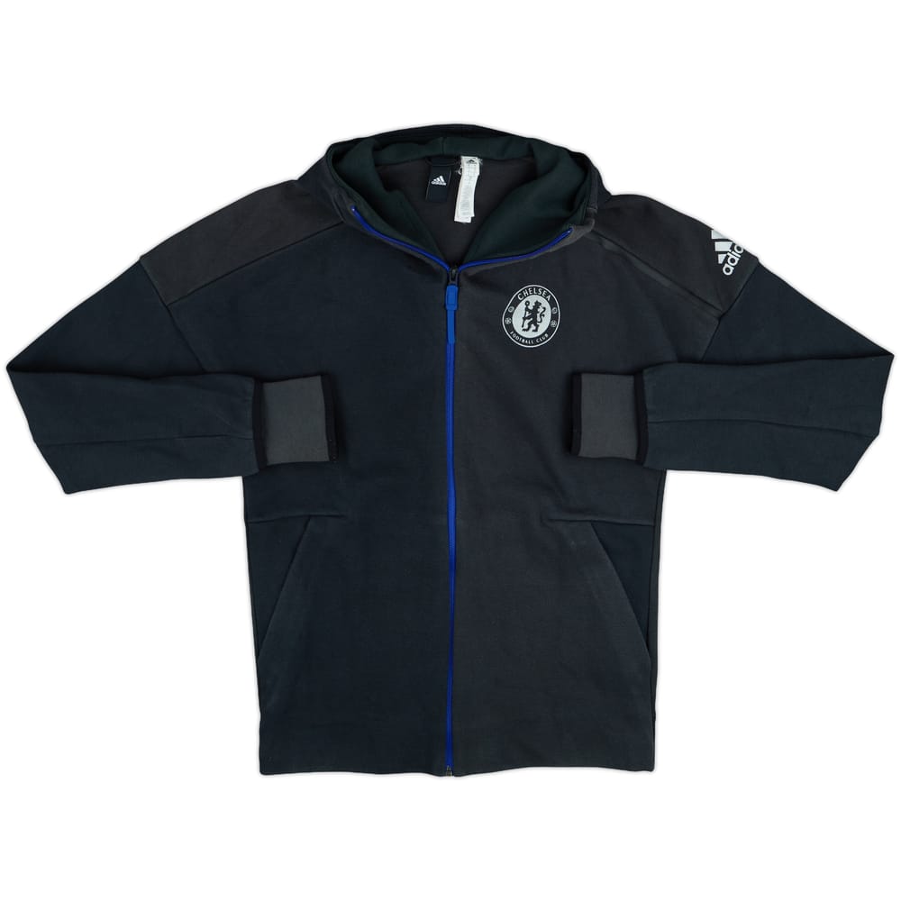 2016-17 Chelsea adidas Hooded Track Jacket - 8/10 - (S)