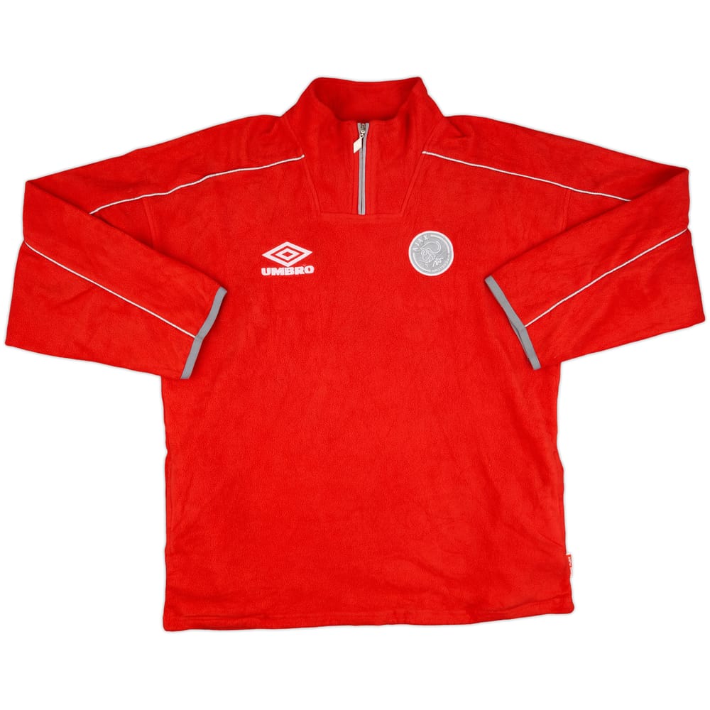 1999-00 Ajax Umbro Forro polar con cremallera de 1/4 - 9/10 - (XL)