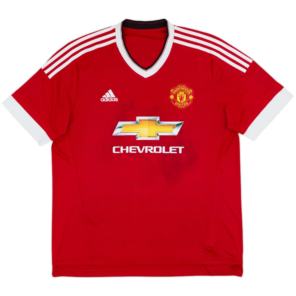 2015-16 Manchester United Home Shirt - 4/10 - (XL)