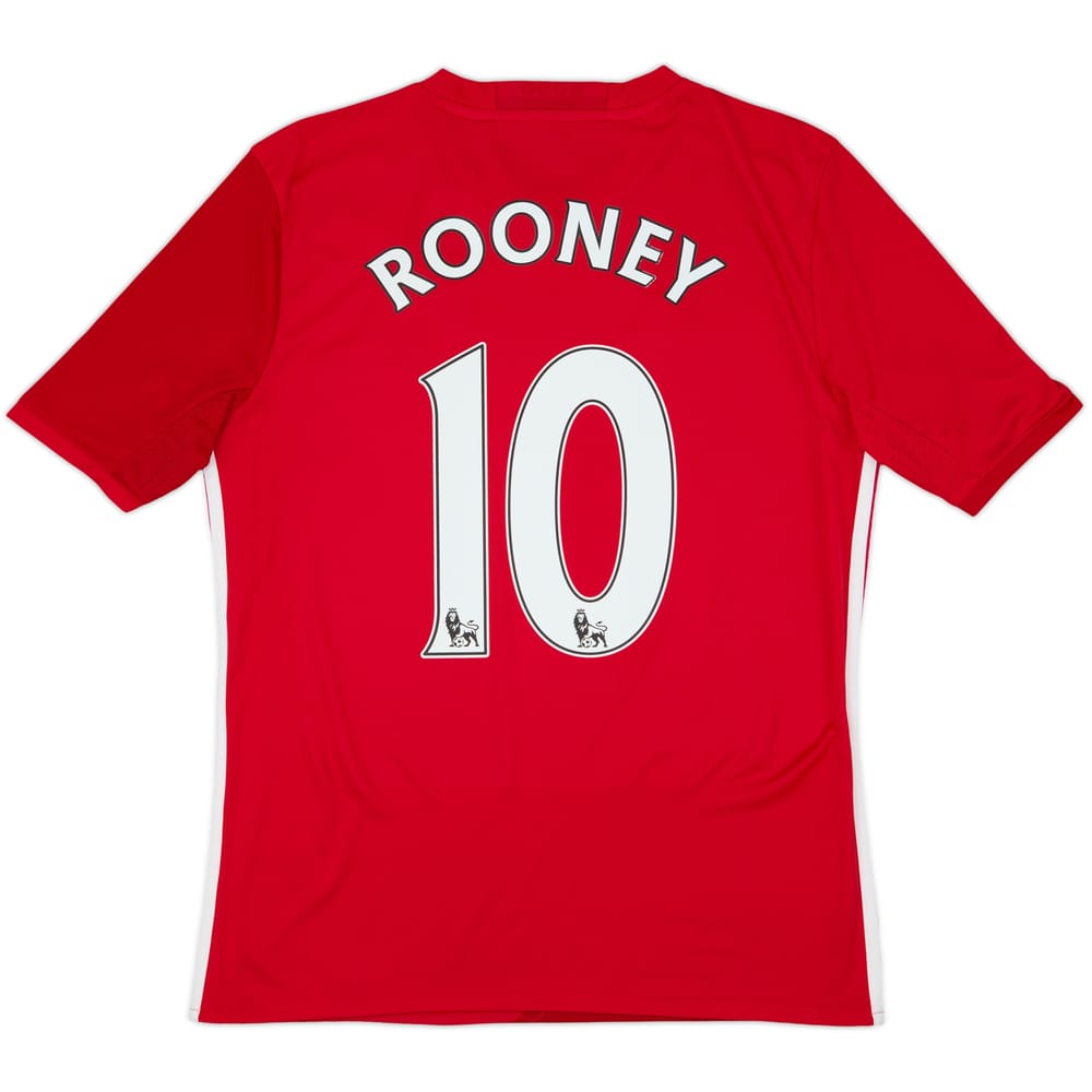 2016-17 Manchester United Home Shirt Rooney #10 - 9/10 - (XL.Boys)