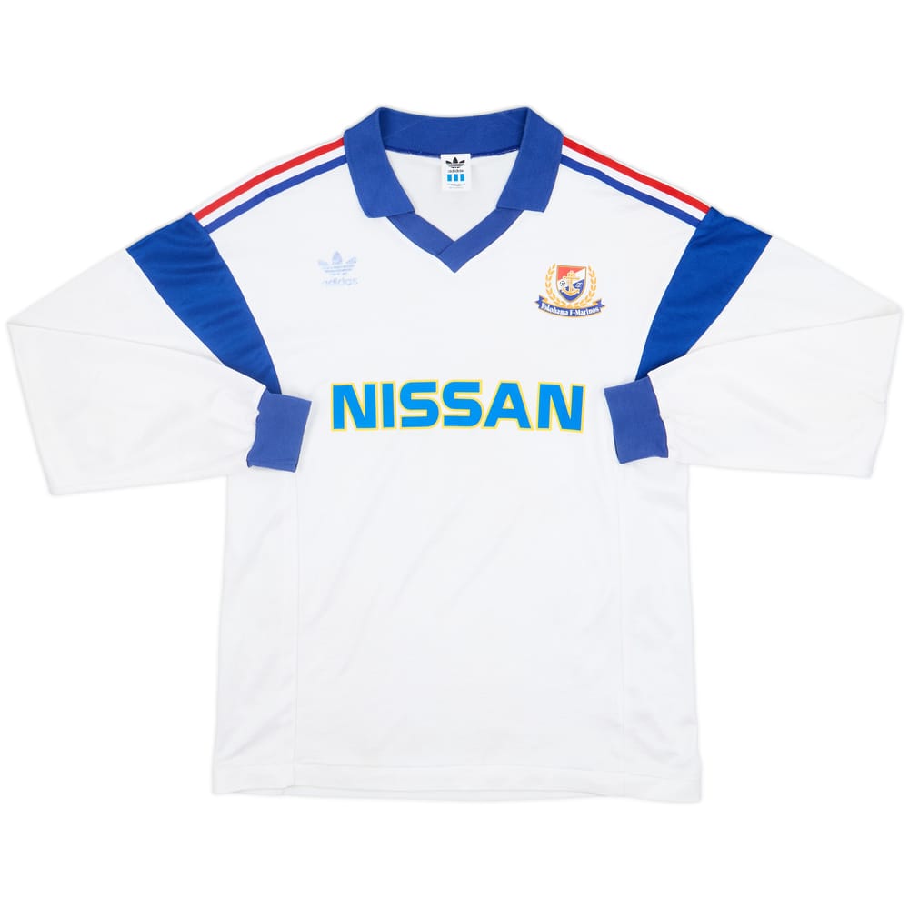 1991-92 Yokohama Marinos Away L/S Shirt - 6/10 - (M/L)