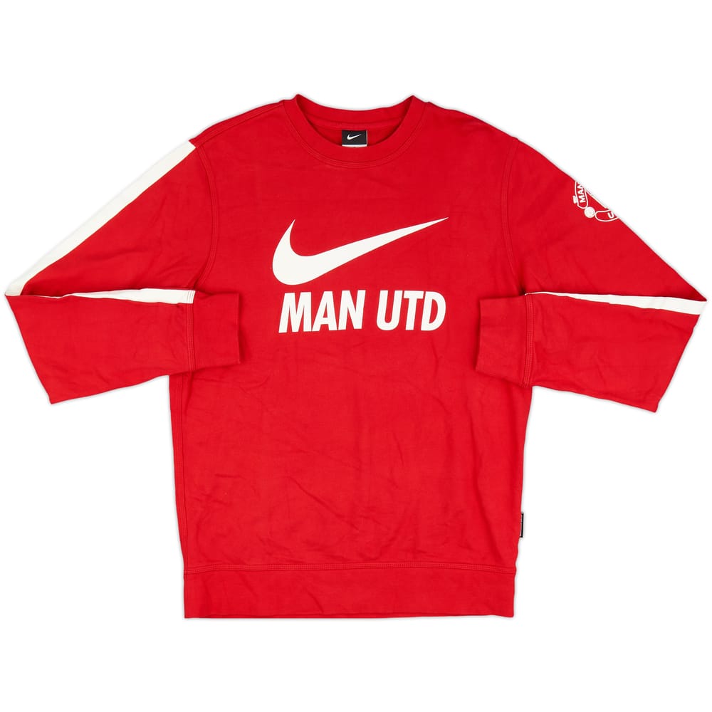 2012-13 Manchester United Nike Sweat Top - 8/10 - (L)