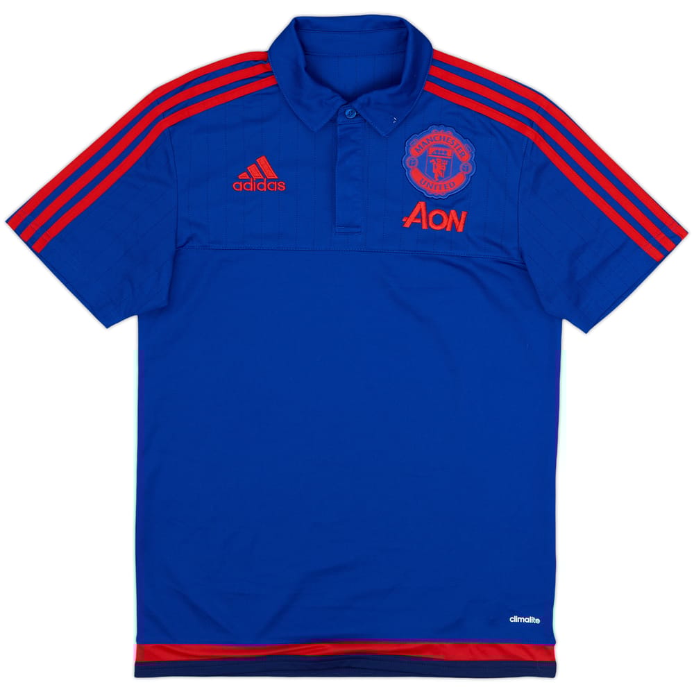 2015-16 Manchester United adidas Polo Shirt - 8/10 - (S)
