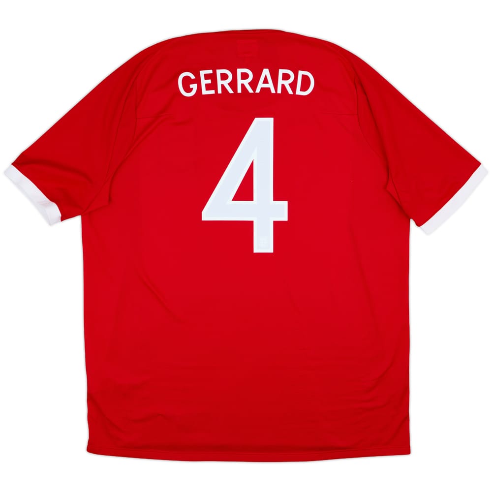 2010-11 England Away Shirt Gerrard #4 - 8/10 - (XXL)