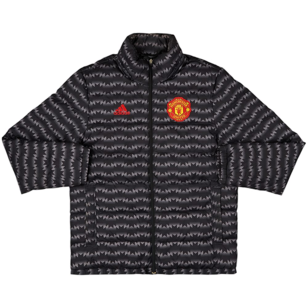 2015-16 Manchester United adidas Padded Bench Coat - 10/10 - (M)