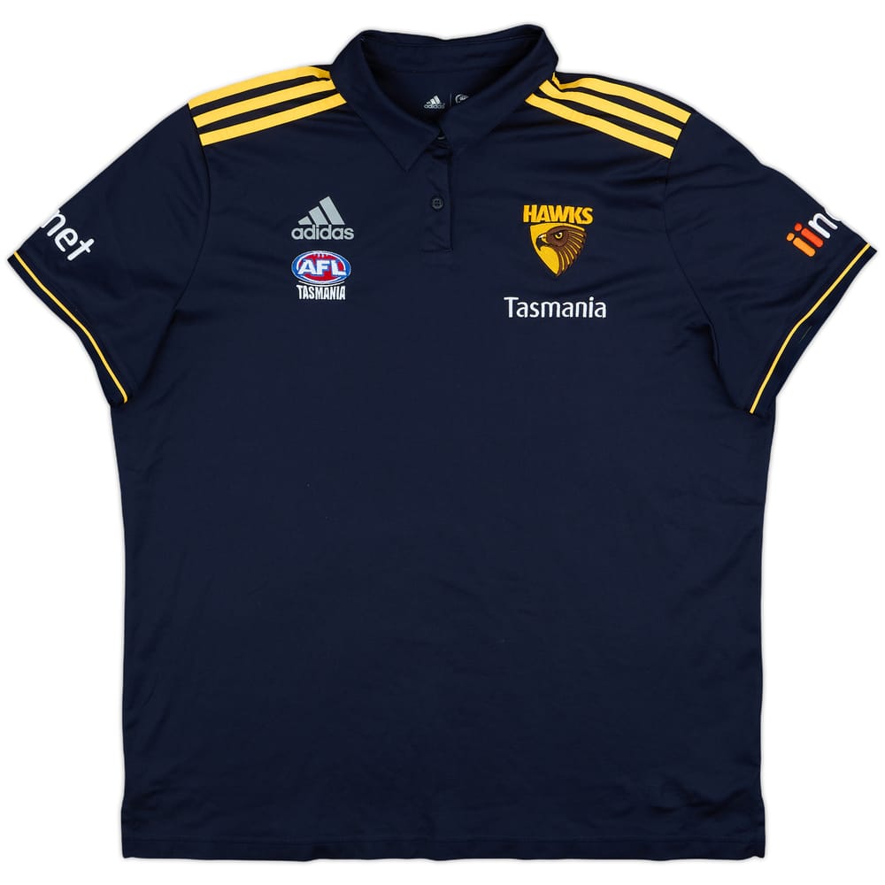2017 Hawks AFL adidas Polo Shirt - 9/10 - (XXL)