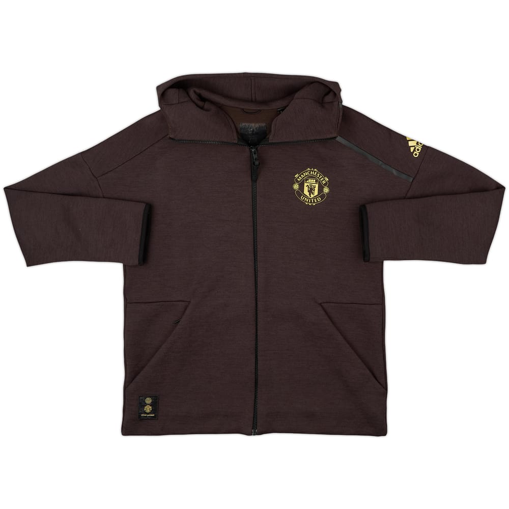 2018-19 Manchester United adidas Hooded Track Jacket - 8/10 - (L)