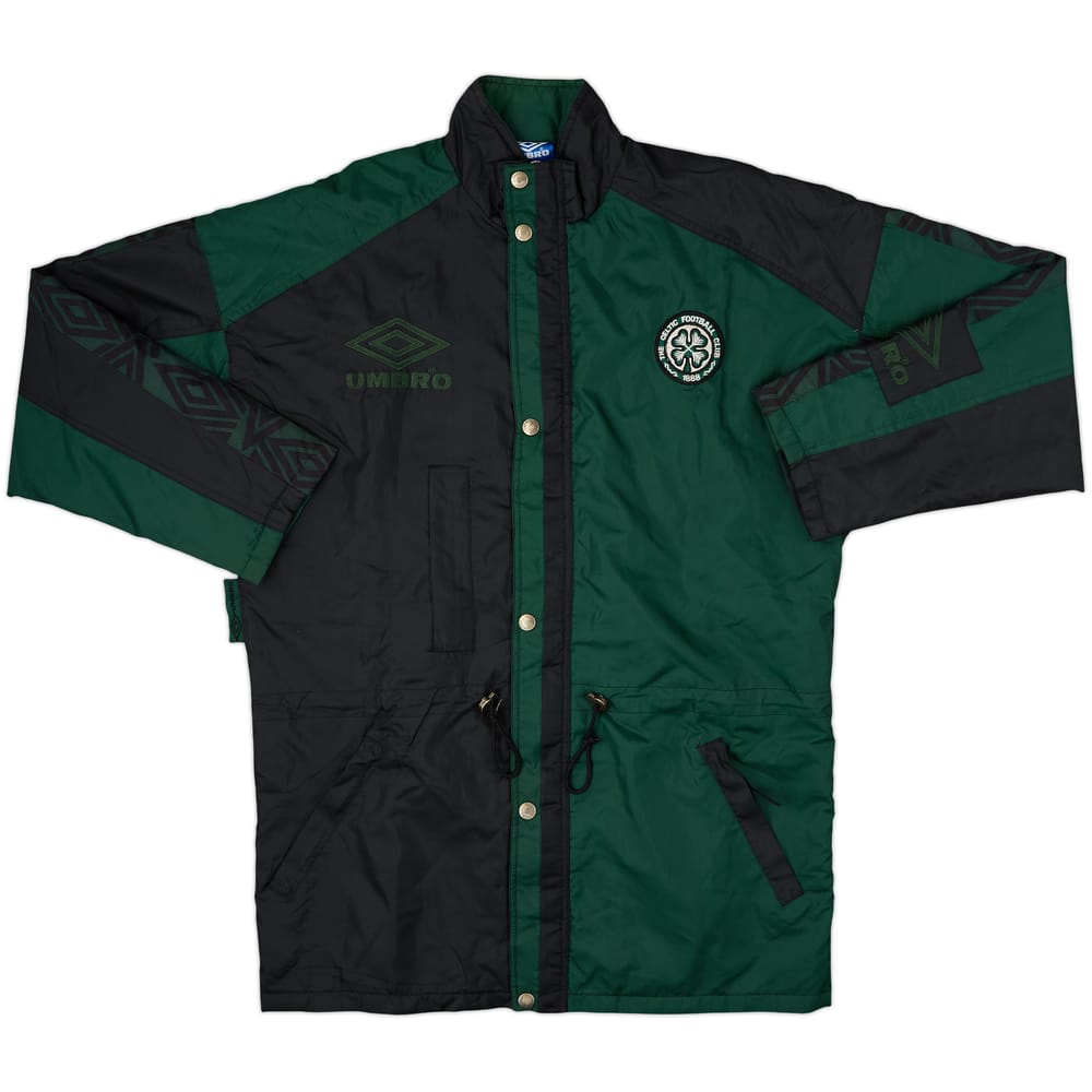 1995-96 Celtic Umbro Padded Bench Coat - 8/10 - (M)