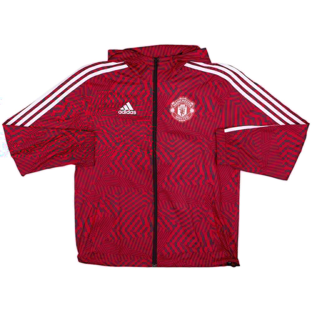 2020-21 Manchester United adidas Hooded Track Jacket - 8/10 - (S)