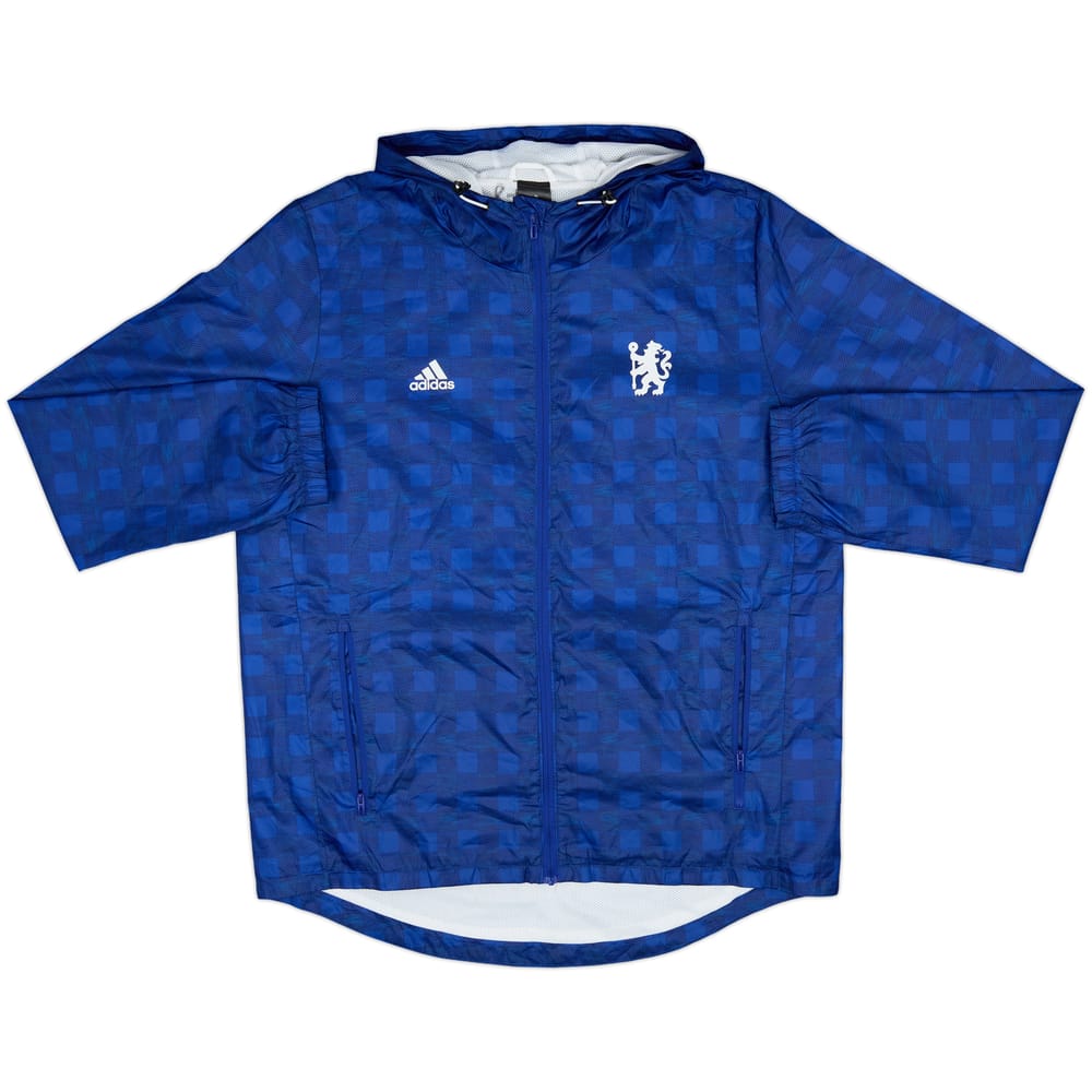 2016-17 Chelsea adidas Hooded Rain Jacket - 8/10 - (XL)