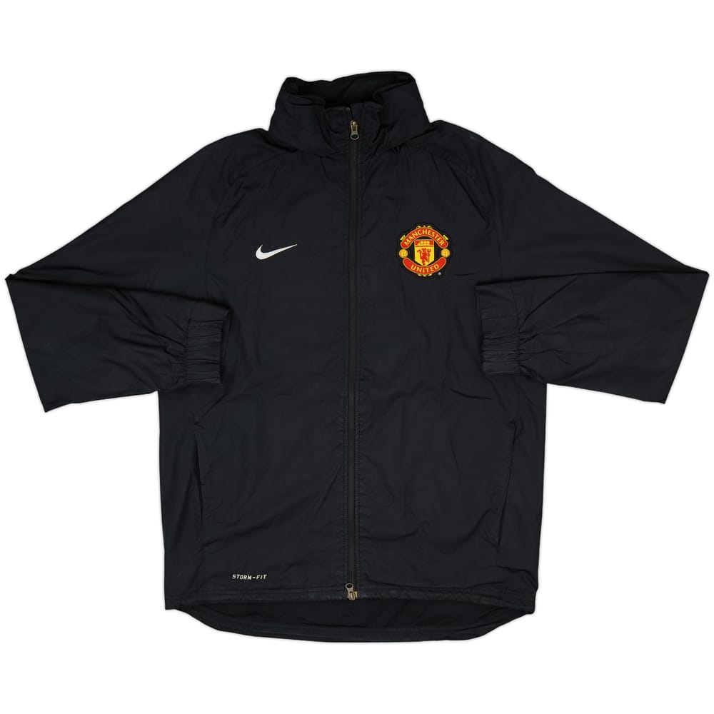 2011-12 Manchester United Nike Hooded Rain Jacket - 8/10 - (L)