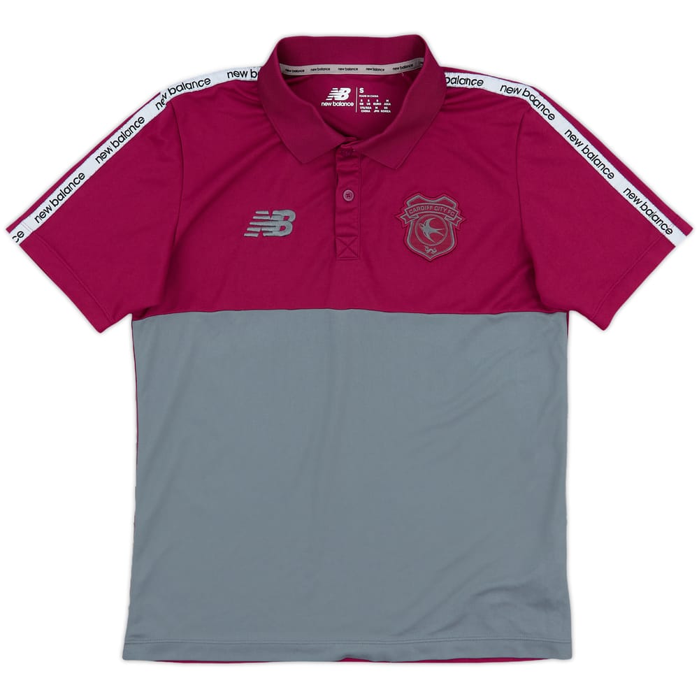 2024-25 Cardiff City New Balance Polo Shirt - 8/10 - (S)