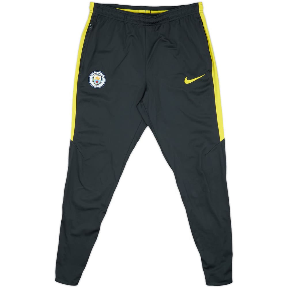2016-17 Manchester City Nike Track Pants/Bottoms - 9/10 - (M)